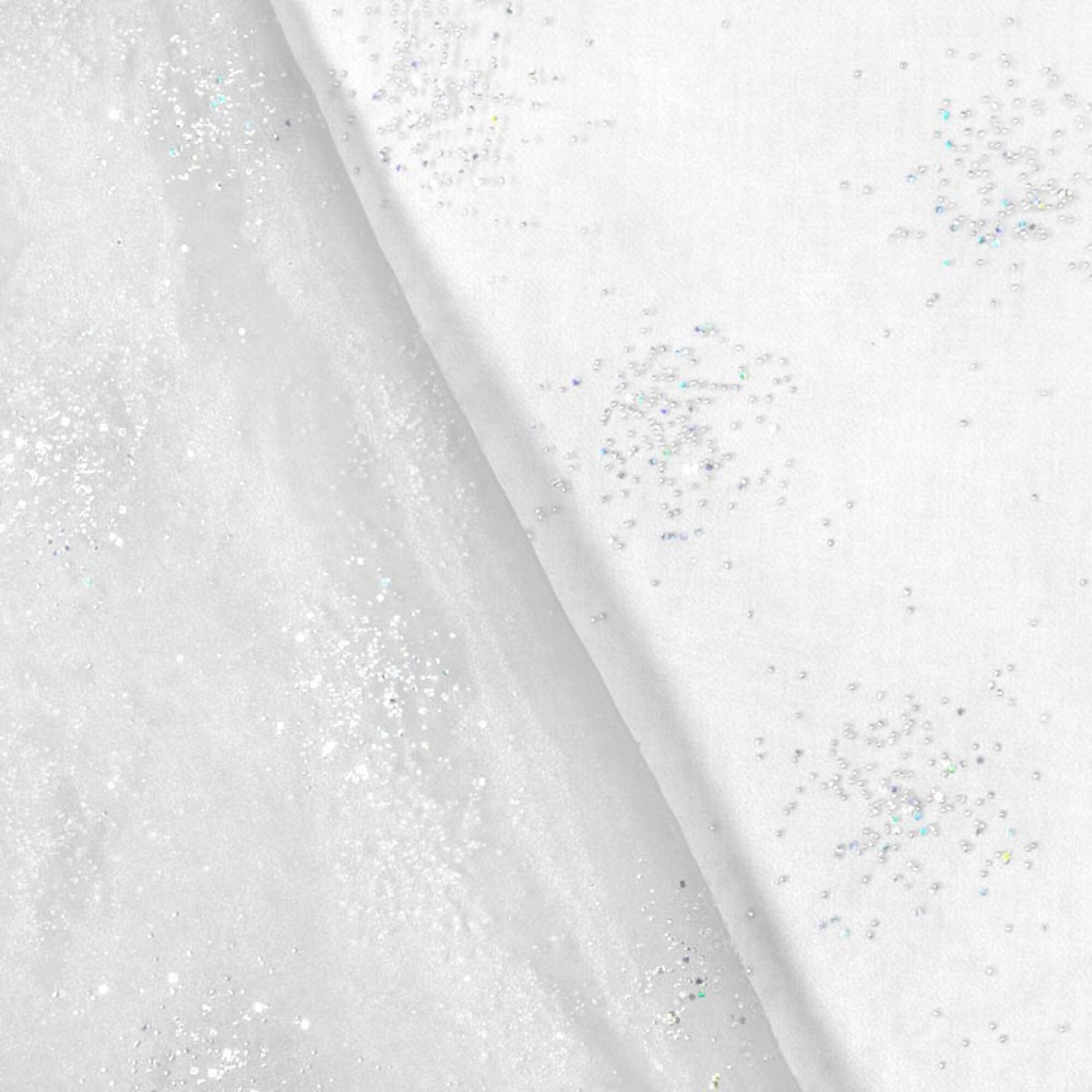 White Sparkle Organza